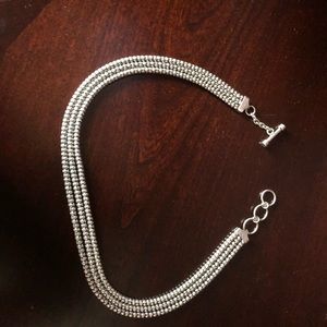 Silpada three strand chain necklace